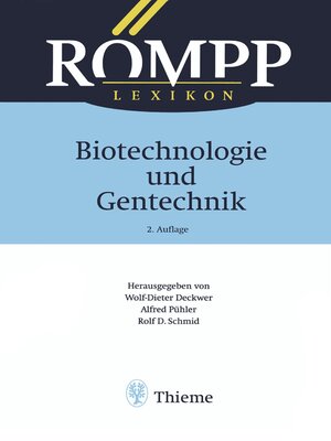 cover image of RÖMPP Lexikon Biotechnologie und Gentechnik, 2. Auflage, 1999